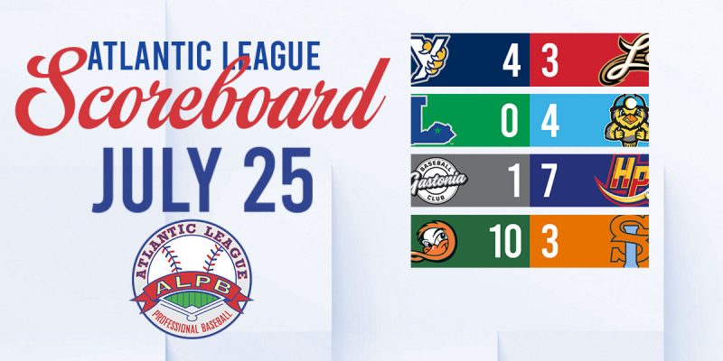 Atlantic League Results, Thursday, July 25, 2024