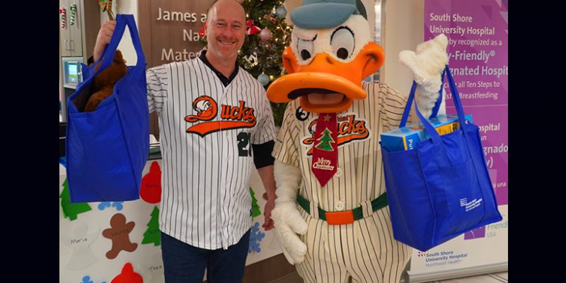 Ducks, QuackerJack Visit Local Hospital