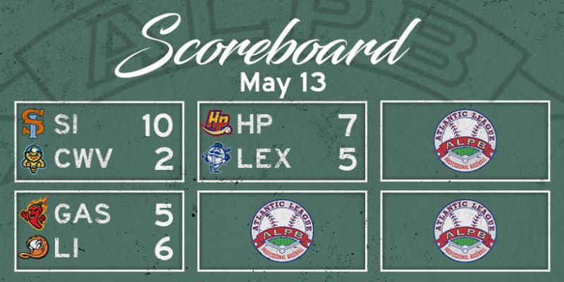 Atlantic League Results, Tuesday, May 13, 2025