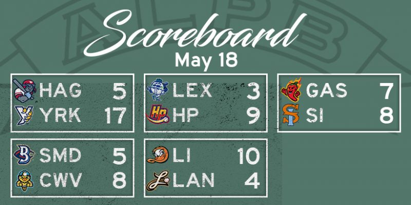 Atlantic League Results, Sunday, May 18, 2025