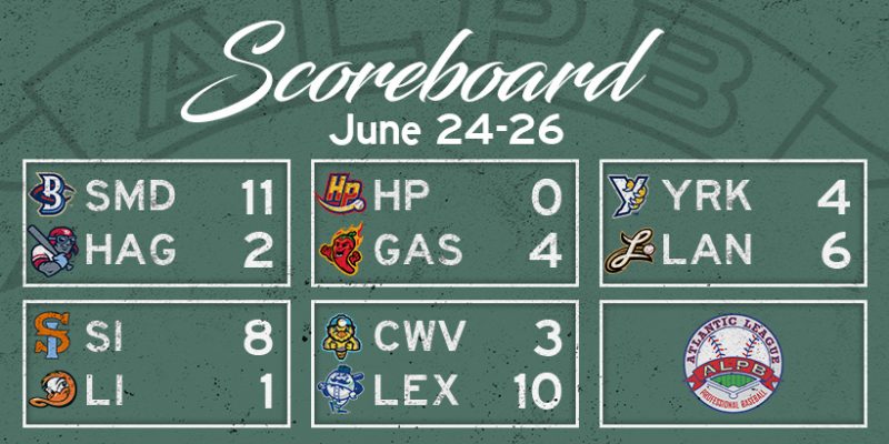 Atlantic League Results, Tuesday, June 24, 2025