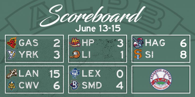 Atlantic League Results, Friday, June 13, 2025