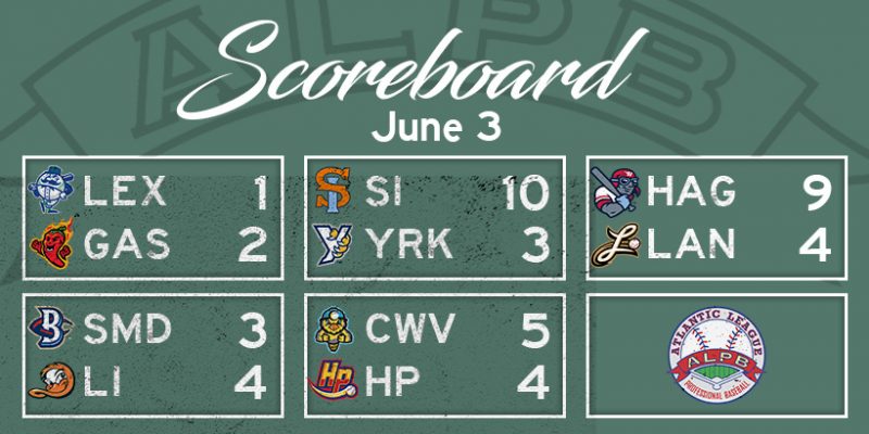 Atlantic League Results, Tuesday, June 3, 2025