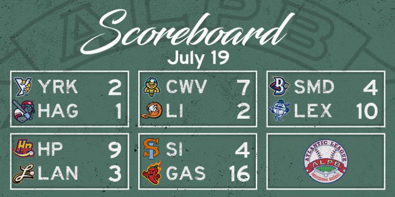 Atlantic League Results, Saturday, July 19, 2025