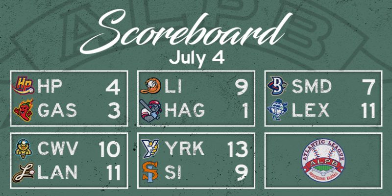 Atlantic League Results, Friday, July 4, 2025