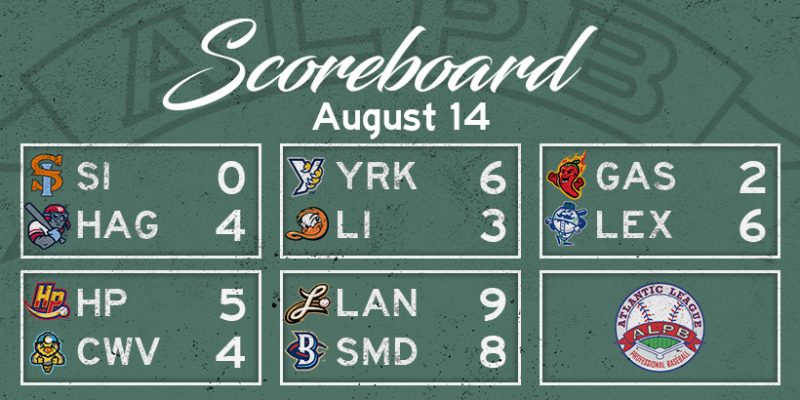 Atlantic League Results, Thursday, August 14, 2025