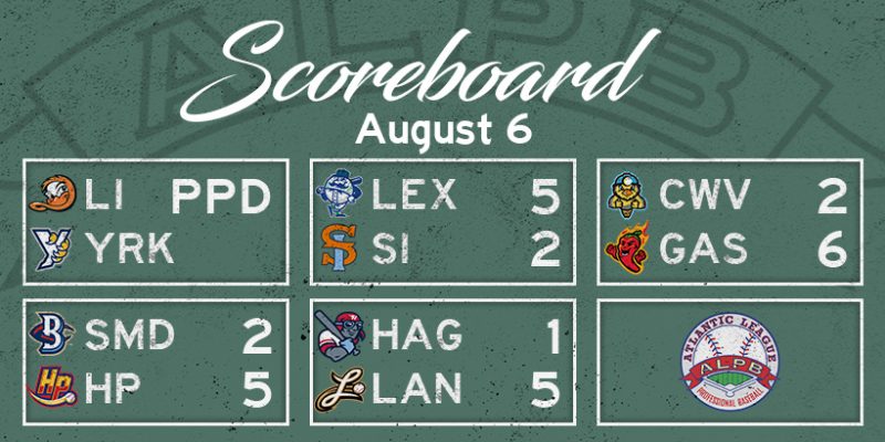 Atlantic League Results, Wednesday, August 6, 2025