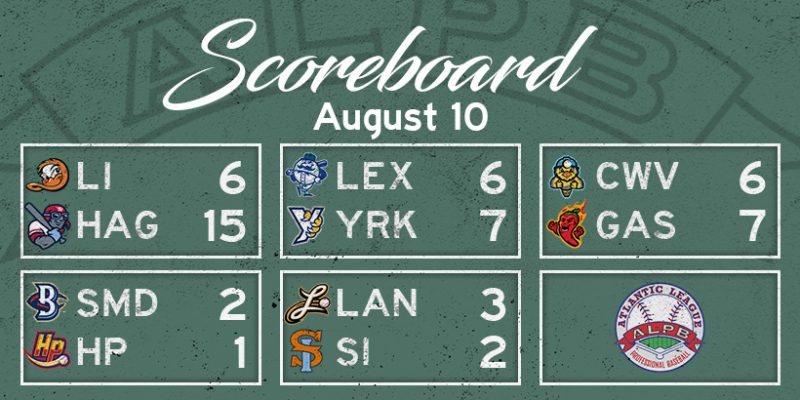 Atlantic League Results, Sunday, August 10, 2025