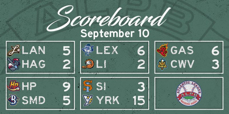 Atlantic League Results, Wednesday, September 10, 2025