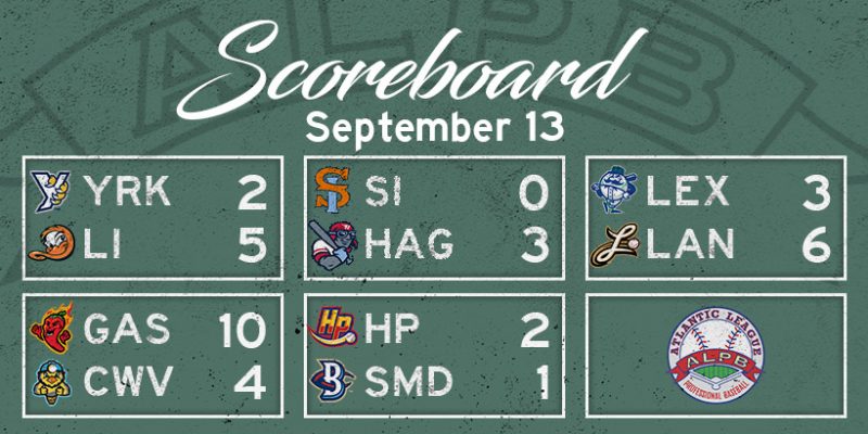 Atlantic League Results, Saturday, September 13, 2025