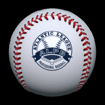 Animated ALPB baseball with QR code